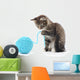 Cat with Ball Yarn Wall Decal