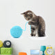 Cat with Ball Yarn Wall Decal