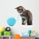 Cat with Ball Yarn Wall Decal