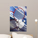Shuttlecock Badminton Racket Wall Decal