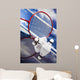 Shuttlecock Badminton Racket Wall Decal