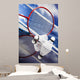 Shuttlecock Badminton Racket Wall Decal