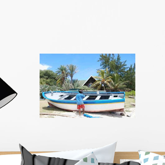 Fisherman Mauritius Wall Decal