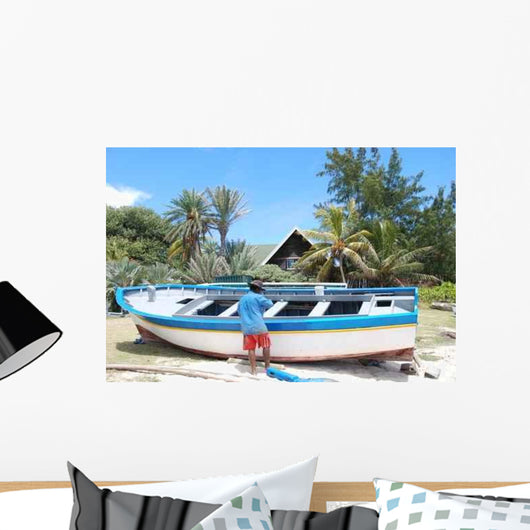 Fisherman Mauritius Wall Decal