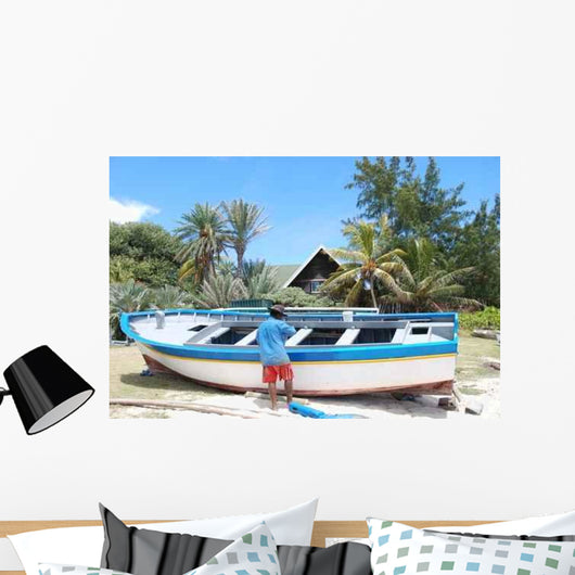 Fisherman Mauritius Wall Decal