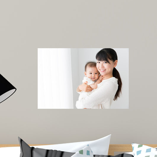 Asian Baby and Mother Wall Decal