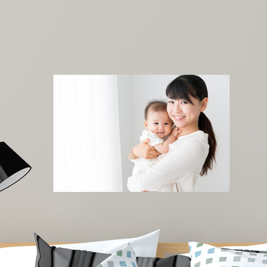 Asian Baby and Mother Wall Decal