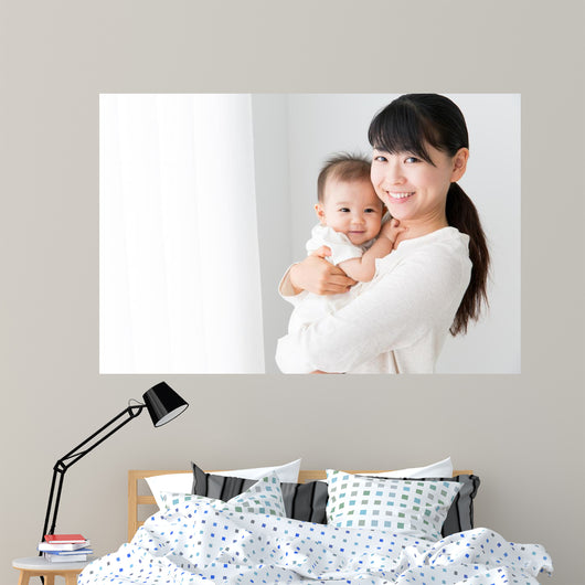 Asian Baby and Mother Wall Decal