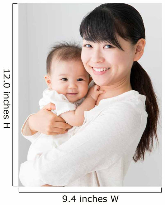 Asian Baby and Mother Wall Decal