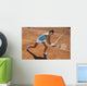 Woman Playing Tennis Wall Decal