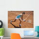 Woman Playing Tennis Wall Decal