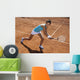 Woman Playing Tennis Wall Decal