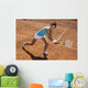 Woman Playing Tennis Wall Decal