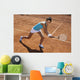 Woman Playing Tennis Wall Decal