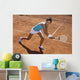 Woman Playing Tennis Wall Decal