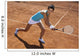 Woman Playing Tennis Wall Decal