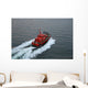 Red Pilot Boat Wall Decal