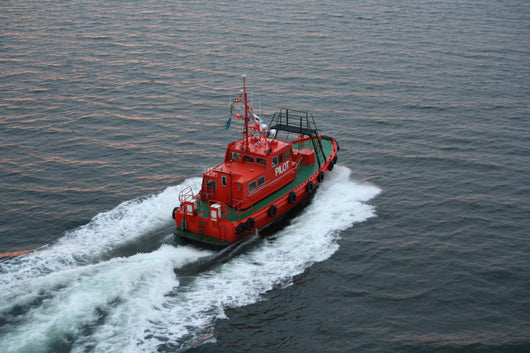 Red Pilot Boat Wall Decal