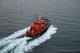 Red Pilot Boat Wall Decal