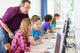Teenager Arbeiet Der Schule Wall Decal