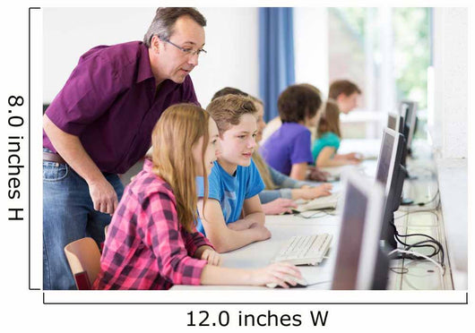 Teenager Arbeiet Der Schule Wall Decal