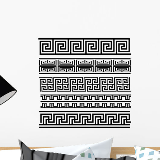 Seamless Meander Patterns Wall Decal