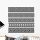 Seamless Meander Patterns Wall Decal