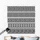 Seamless Meander Patterns Wall Decal