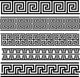 Seamless Meander Patterns Wall Decal