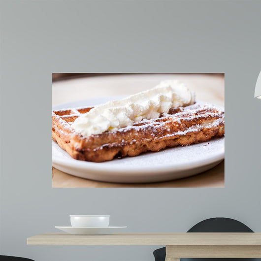Belgian Waffle with Whipped Wall Decal