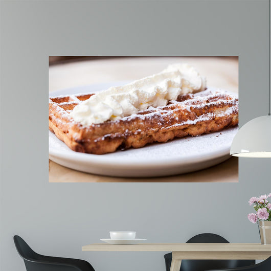 Belgian Waffle with Whipped Wall Decal