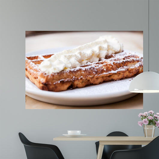 Belgian Waffle with Whipped Wall Decal