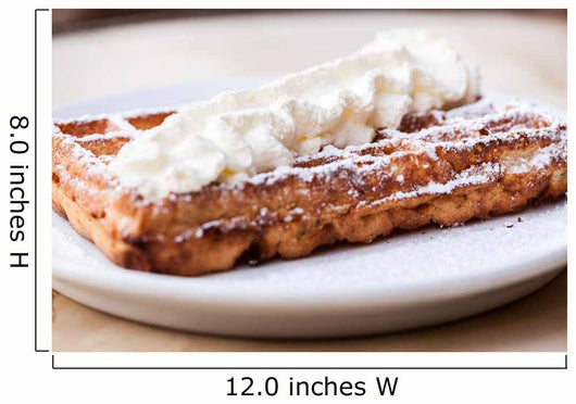 Belgian Waffle with Whipped Wall Decal