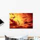 Fiery Sunset Wall Decal
