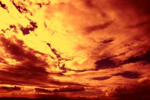 Fiery Sunset Wall Decal