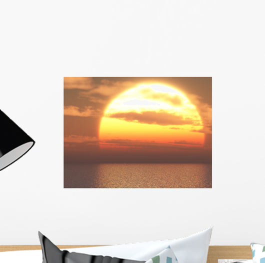 Sun over Sea Wall Decal