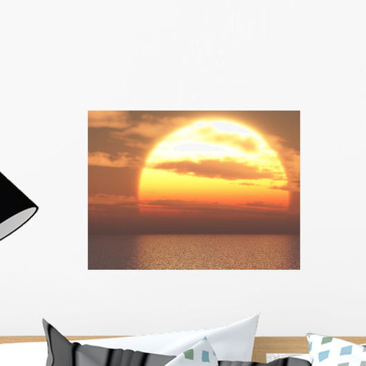 Sun over Sea Wall Decal