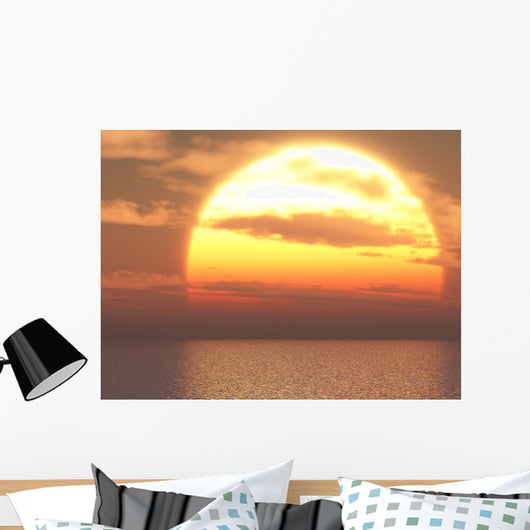 Sun over Sea Wall Decal
