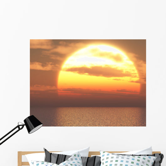 Sun over Sea Wall Decal