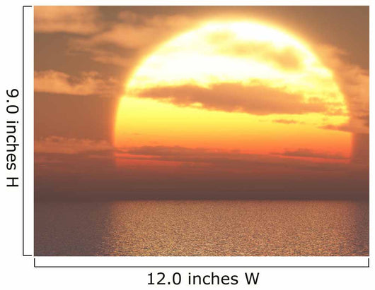 Sun over Sea Wall Decal
