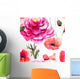 Beautiful Red Flower Wall Decal