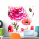 Beautiful Red Flower Wall Decal