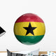 Soccer Ball with Ghana Wall Decal