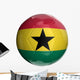 Soccer Ball with Ghana Wall Decal