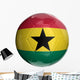 Soccer Ball with Ghana Wall Decal