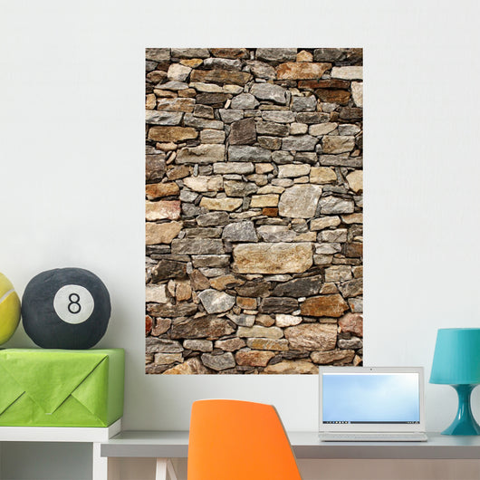 Medieval Wall Stone Blocks Wall Decal