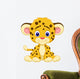 Baby Leopard Cartoon Wall Decal