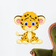 Baby Leopard Cartoon Wall Decal