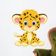 Baby Leopard Cartoon Wall Decal