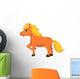 Cute Pony Horse Cartoon Wall Decal